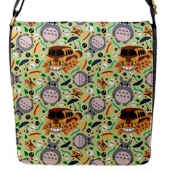 My Neighbor Totoro Pattern Flap Closure Messenger Bag (s) by danenraven