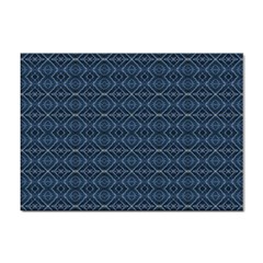 Blue Diamonds Motif Fancy Pattern Design Sticker A4 (10 Pack) by dflcprintsclothing