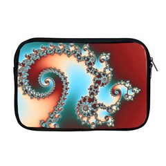 Fractal Spiral Art Math Abstract Apple Macbook Pro 17  Zipper Case by Ravend