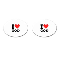 I Love God Cufflinks (oval) by ilovewhateva