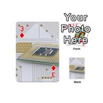 Technics Design Element Set Pattern Graphic Symbol Playing Cards 54 Designs (Mini) Front - Diamond3