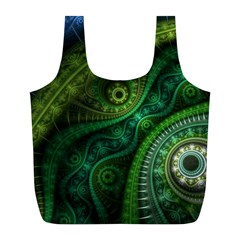 Abstract Pattern Design Art Fabric Decoration Full Print Recycle Bag (l) by danenraven