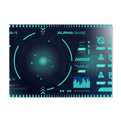Sci Fi Computer Screen Crystal Sticker (a4) by Uceng