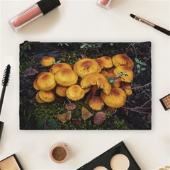 Orange Mushrooms In Patagonia Forest, Ushuaia, Argentina Cosmetic Bag (large) by dflcprintsclothing