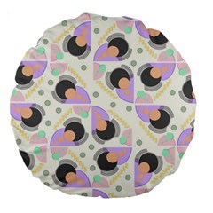 Pattern Pastel Drawing Art Large 18  Premium Round Cushions by Uceng
