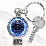 Ai Generated Digital Technology Computer Internet Nail Clippers Key Chain Front