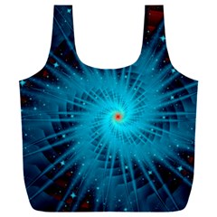 Spiral Stars Fractal Cosmos Explosion Big Bang Full Print Recycle Bag (xxl) by Ravend