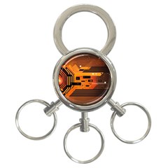 Technology Design Tech Computer Future Business 3-ring Key Chain by Ravend