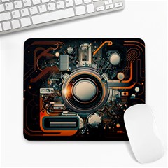 Illustrations Technology Robot Internet Processor Large Mousepad by Ravend
