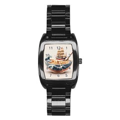 Ai Generated Noodles Pirate Chinese Food Food Stainless Steel Barrel Watch by danenraven