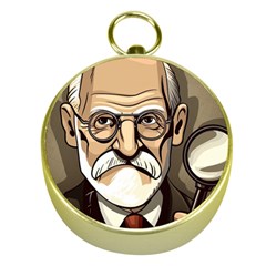 Ai Generated Psychotherapist Psychology Therapy Gold Compasses by danenraven