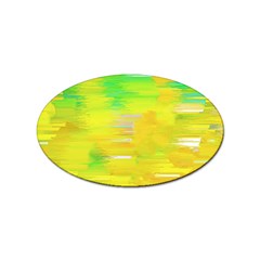 Colorful Multicolored Maximalist Abstract Design Sticker (oval) by dflcprintsclothing