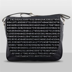 Pi Circle Diameter Circumference Ratio Radius Messenger Bag by Ravend