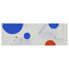 Computer Network Technology Digital Science Fiction Banner And Sign 9  X 3  by Ravend