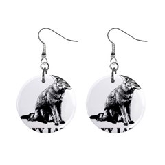 Foxy Lady Concept Illustration Mini Button Earrings by dflcprintsclothing