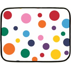 Polka Dot Fleece Blanket (mini) by 8989