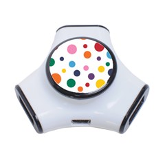 Polka Dot 3-port Usb Hub by 8989