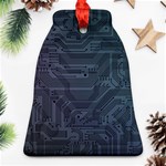 Circuit Board Circuits Mother Board Computer Chip Bell Ornament (Two Sides) Front