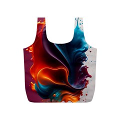 Ai Generated Swirl Splash Blaze Design Art Full Print Recycle Bag (s) by Ravend