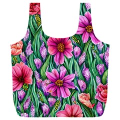 Cheerful And Cheery Blooms Full Print Recycle Bag (xxl) by GardenOfOphir