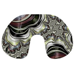 Fractal Background Pattern Texture Abstract Design Art Travel Neck Pillow by Ravend