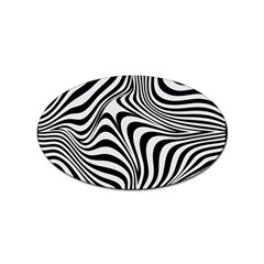 Pattern Geometric Lines Shapes Design Art Sticker Oval (10 Pack) by Ravend