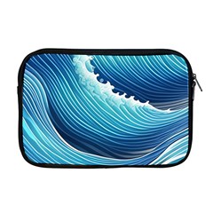 Simple Summer Wave Pattern Apple Macbook Pro 17  Zipper Case by GardenOfOphir
