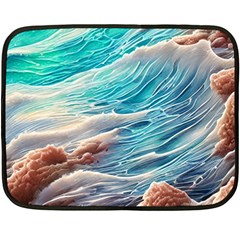 Waves Of The Ocean Fleece Blanket (mini) by GardenOfOphir