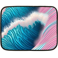 Pink Sea Water Fleece Blanket (mini) by GardenOfOphir