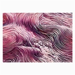 Abstract Pink Ocean Waves Large Glasses Cloth (2 Sides) by GardenOfOphir