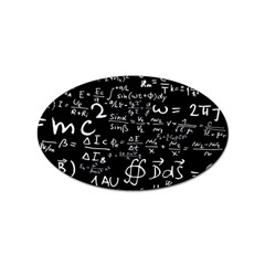 E=mc2 Text Science Albert Einstein Formula Mathematics Physics Sticker (oval) by Jancukart