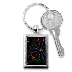 Zodiac Geek Key Chain (rectangle) by Jancukart
