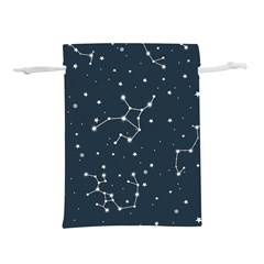 Constellation Stars Art Pattern Design Wallpaper Lightweight Drawstring Pouch (s) by Ravend