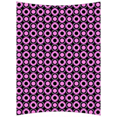 Pink Donuts Pink Filling On Black Back Support Cushion by Mazipoodles