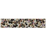 Mystic Geometry Abstract Print Small Premium Plush Fleece Scarf Front