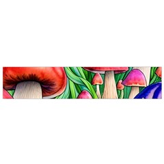 Mushroom Small Premium Plush Fleece Scarf by GardenOfOphir