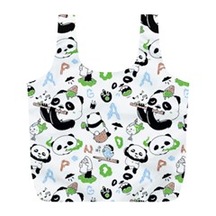 Giant Panda Bear Pattern Full Print Recycle Bag (l) by Jancukart