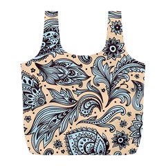 Texture Ornament Paisley Full Print Recycle Bag (l) by Jancukart
