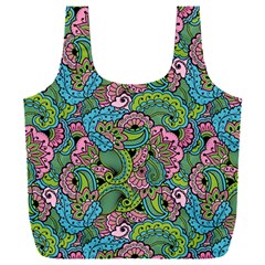 Background Texture Paisley Pattern Full Print Recycle Bag (xxl) by Jancukart