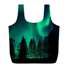 Aurora Northern Lights Phenomenon Atmosphere Sky Full Print Recycle Bag (l) by Jancukart