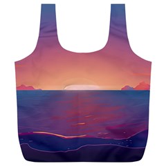 Sunset Ocean Beach Water Tropical Island Vacation Nature Full Print Recycle Bag (xl) by Pakemis