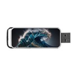 Tsunami Waves Ocean Sea Water Rough Seas 5 Portable USB Flash (Two Sides) Front
