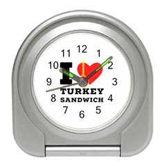 I Love Turkey Sandwich Travel Alarm Clock by ilovewhateva