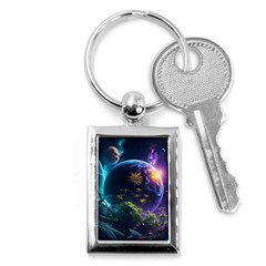 Fantasy People Mysticism Composing Key Chain (rectangle) by Jancukart