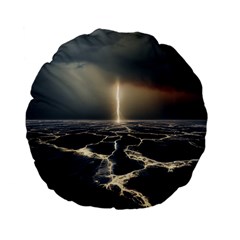 Apocalypse Armageddon Apocalyptic Standard 15  Premium Flano Round Cushions by Jancukart