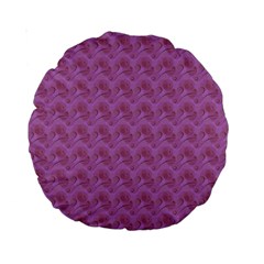Violet Flowers Standard 15  Premium Round Cushions by Sparkle