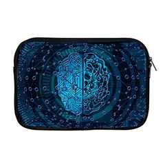 Artificial Intelligence Network Blue Art Apple Macbook Pro 17  Zipper Case by Semog4