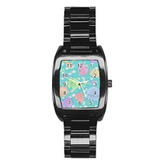 Jellyfish Animal Translucent Stainless Steel Barrel Watch by Semog4