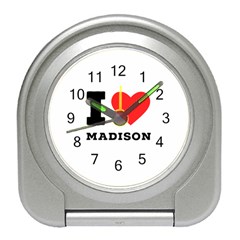 I Love Madison  Travel Alarm Clock by ilovewhateva
