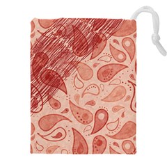 Tribal Background Pattern Texture Design Drawstring Pouch (5xl) by Semog4